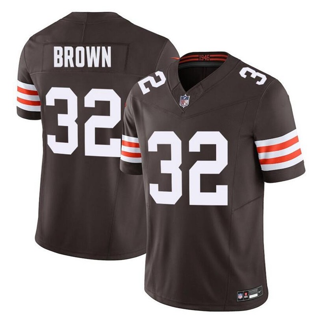 Youth Cleveland Browns #32 Jim Brown Brown F.U.S.E. Vapor Limited Stitched Football Jersey